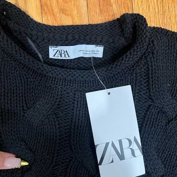 Zara Black Knit Sweater - Picture 3 of 4